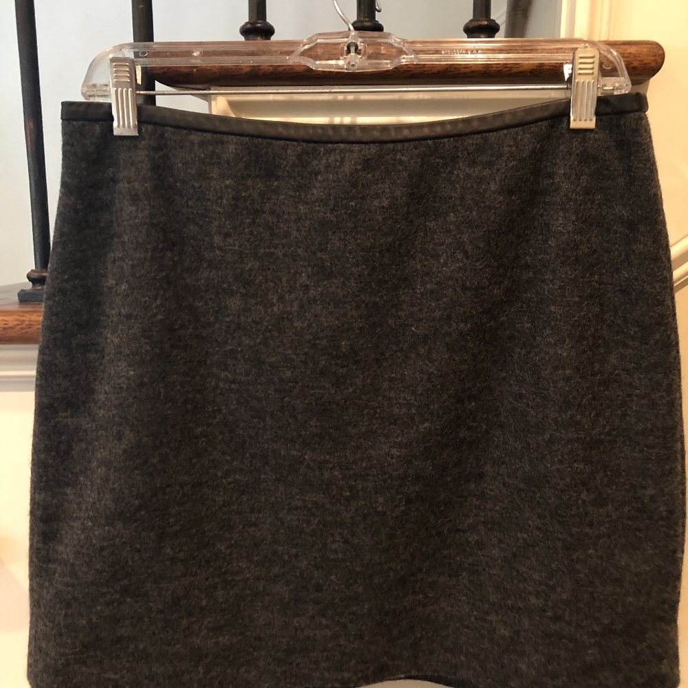 MADEWELL grey wool mini skirt - size 6